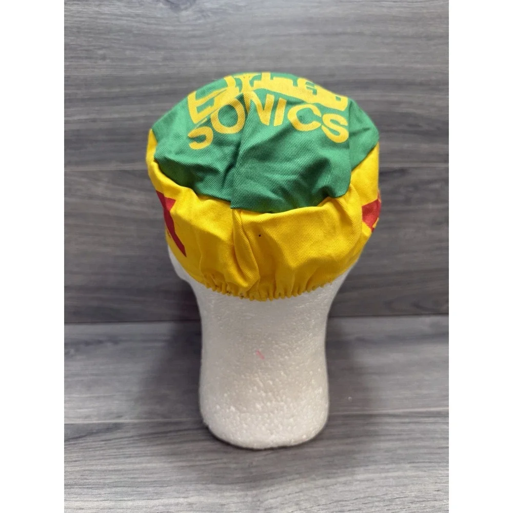 Seattle Sonics NBA Vintage Logo Painters Budweiser Collab Hat Elastic OSFM